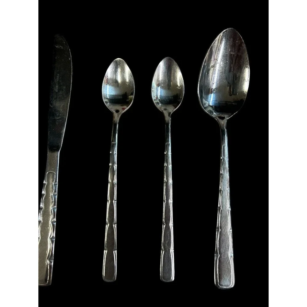 Reed and Barton Rebacraft Swagger Lot Of Stainless Steel Flatware 11 PCs